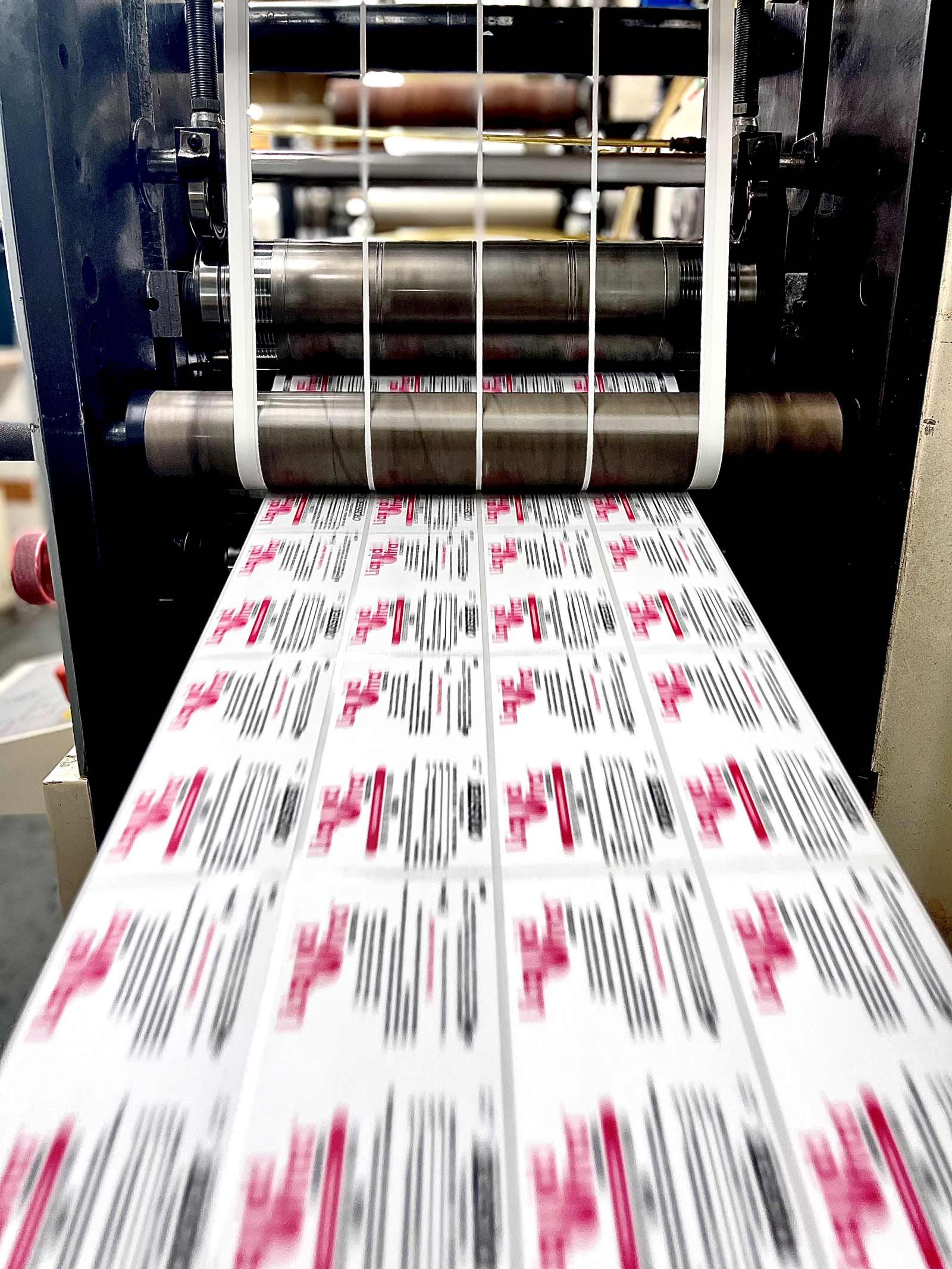 Label printing process at Niagara Label