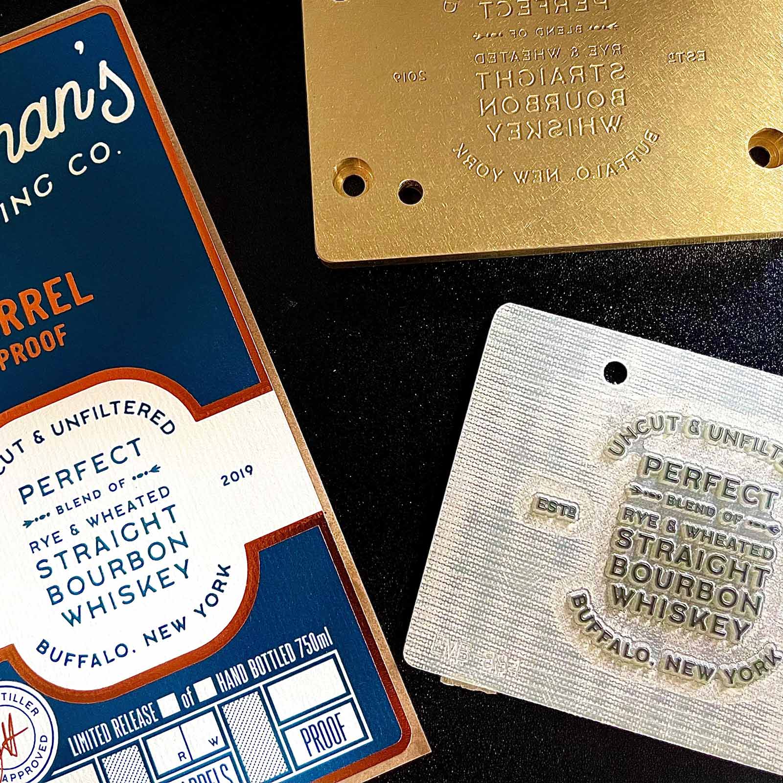 embossed labels